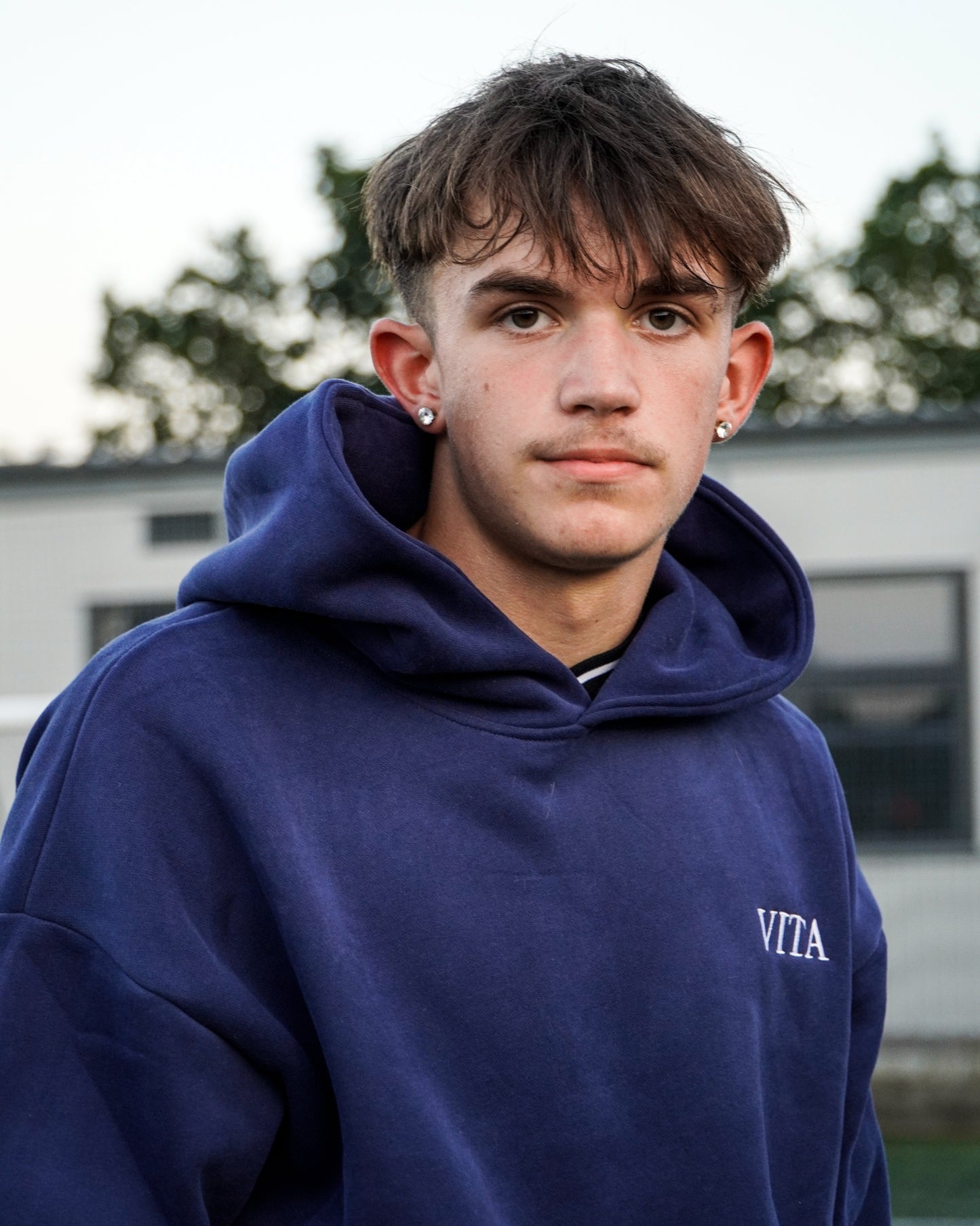 Vita Football Leisure Hoodie - Blue