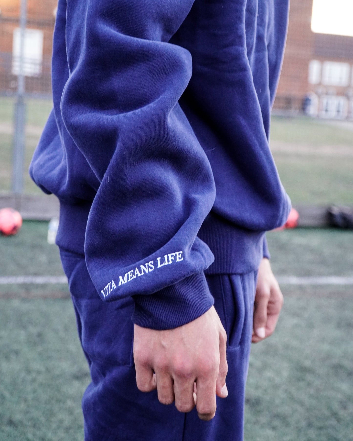 Vita Football Leisure Hoodie - Blue
